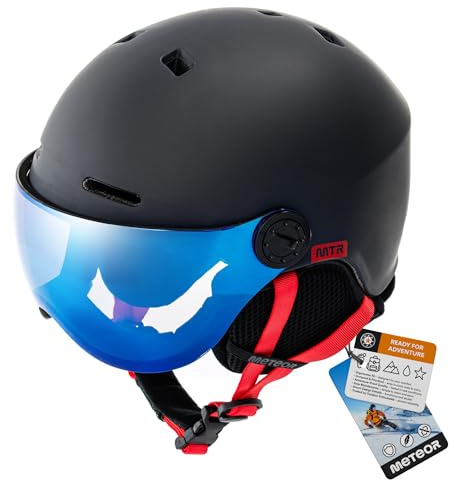 meteor Skihelm Kinder Snowboard Helm Herren Ski Helmet fur Mädchen Jungen Skihelm Damen