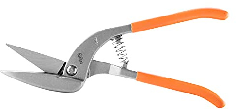 NEO TOOLS Blechschere linksschneidend, aus CrMo-Stahl | Griffe mit Gummiüberzug, Für Bleche bis zu 1,5 mm dick, Für runde, Gebogene Schnitte