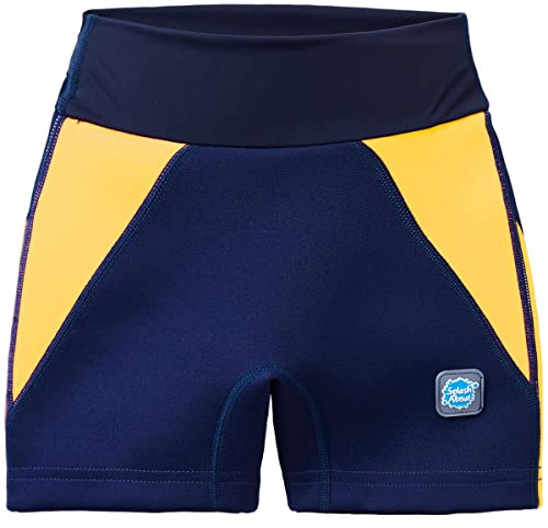 Splash About Shorts de baño para niños con incontinencia jammer, Azul Marino/Amarillo, 5-6 años