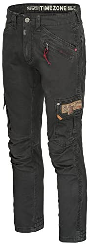 Timezone RogerTZ Roger Herrenhose Cargohose lässig modern (W34/L36, Blue Graphite)