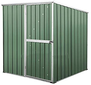 Box in Acciaio Zincato Casetta da Giardino in Lamiera 1.75 x 1.85 m x h1.92 m - 70 KG – 2,92 metri quadri (Verde)