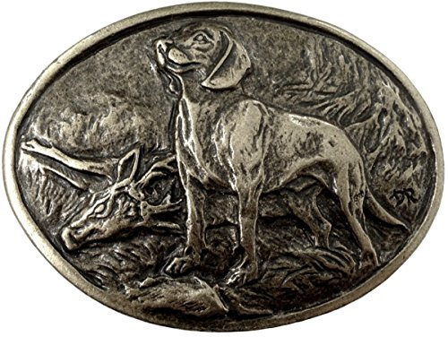 BELTINGER Gürtelschnalle Bayerischer Gebirgsschweißhund 4,0 cm | Buckle Wechselschließe Gürtelschließe 40mm Massiv | für Jagd-Outfit
