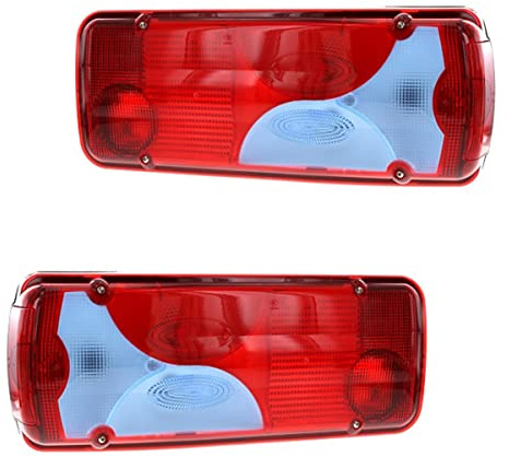 Easy Link 2x Lichtscheibe Rechts Links Kompatibel Mit MAN TGA TGL TGX TGS Heckleuchte Ruckleuchte Rucklicht Ersatzglas Rücklichtglas Rückleuchtenglas