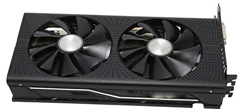 Cuifati Tarjeta Gráfica Radeon RX580 8GB GDDR5 Tarjeta Gráfica para Juegos Tarjeta Gráfica AMD Plug and Play PCI Express 3.0 X16 HDML DP DVI, para Juegos de PC