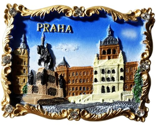 Kühlschrankmagnet in Prag, Tschechische Republik, Reisen, 3D-Souvenir, Kühlschrankdekoration, magnetische Aufkleber-Kollektion