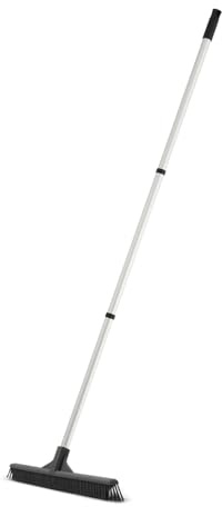 Superio 16 Slim Silicone Salon Broom - Carpet Rake for Liquid, Human Hair, and Pet Hair, and Fur Space Saving and Easy to Wash, 12811274