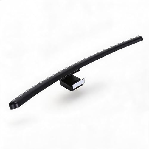 Monitor Light Bar with RGB Backlight, Stepless Dimming LED Computer Night Light, 7 Color Mode, Touch Control Curved Computer Monitor Lamp Bar for Office