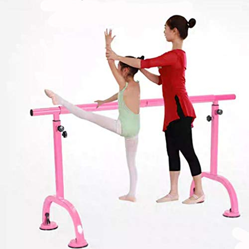 Tanzstange, Ballettstange, Ballettstange, verstellbar, freistehend, strapazierfähig, zum Tanzen und Dehnen, tragbar für zu Hause (Schwarz 1,5 m) (Schwarz 2 m) (Rosa 2 m)