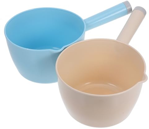 WATIIFUFU Louche à Eau Japonaise en Pp 2pcs Grosse Capacité Robuste pour Arroser Plantes Cuisine Design Simple et Pratique