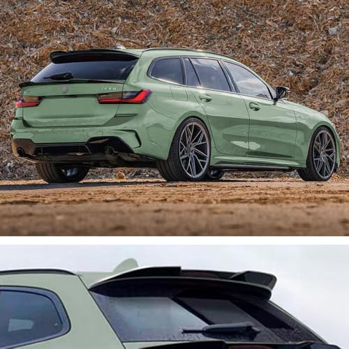 AutoStyle Dachspoiler (Spoiler Cap) passgenau | kompatibel mit BMW 3er G21 Touring 2019- (ABS Glänzend Schwarz)