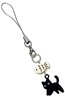 Charme de téléphone animal, pendentif de téléphone mignon | Pendentif de téléphone en résine Chat Charme de téléphone mignon,Sangle de téléphone, accessoires de téléphone de dessin animé esthétique po