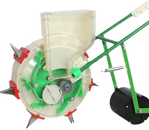 JYHHGDS Metal Precision Garden Seeder Hand-Push Garden Seeder Single Row Planter Corn Planter Seeder for Soy Peanut Corn Cotton Soybean