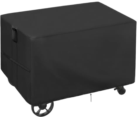 Copertura protettiva per carrello per barbecue da esterno, in tessuto Oxford, impermeabile, con manici, per appassionati di barbecue, cortile, patio, terrazza, spiaggia