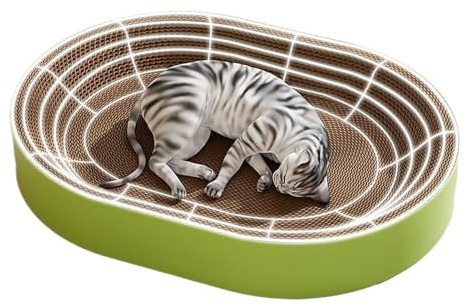 Scratching Board for Cats, Cat Basket and Sleeping Place for Indoors, Scratch Protection, Furniture Protector, Scratch Cushion, for Home, Balcony, Living Room, Bedroom, Corner, Windowsill
