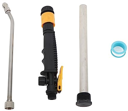 Varita de riego ajustable con hilo femenino G3/4, varilla larga de acero inoxidable, pulverizador de limpieza