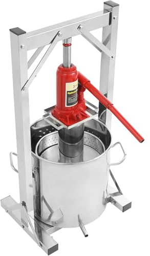 Obst-Weinpresse aus Edelstahl zur Herstellung von Apfelwein, manuelle Haushaltspresse, hydraulisches Design für effiziente Saft-Extraktion