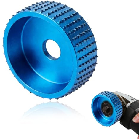TSWNG Dischi abrasivi per legno, smerigliatrice angolare per legno, 22 x 75 mm, dischi per la lavorazione del legno, dischi paralleli, disco da intaglio per lucidare, intagliare, modellare, blu