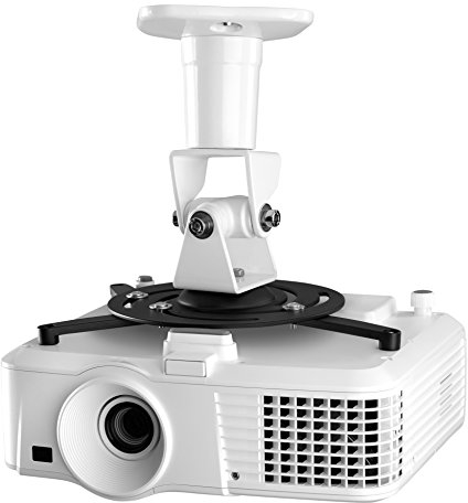 One For All Universalhalterung für Projektoren /Beamer – Max Gewicht 15kg - Voll beweglicher Befestigungskopf - schwarz/weiß – WM5320