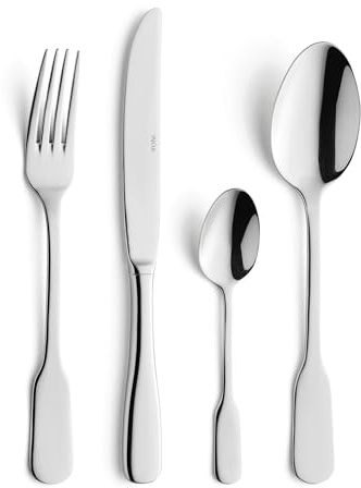 Amefa 070500AF01C40 Triomphe Besteckset, 24-teilig, Edelstahl, glänzende Oberfläche, 13,7 x 7 x 26,5 cm