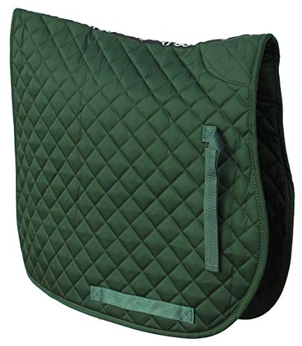 Rhinegold Tapis de Selle matelassé en Coton - Vert - COB