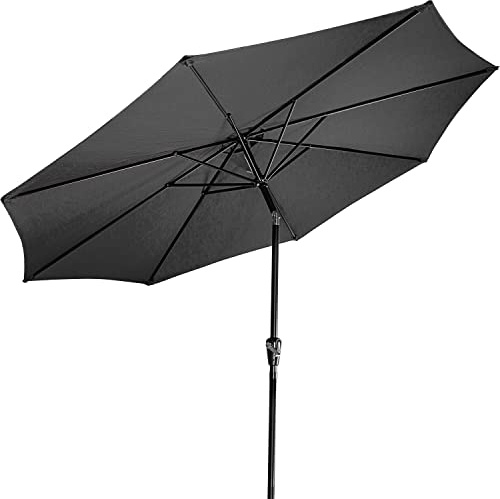 STILISTA® Marktschirm inklusive Abdeckung Durchmesser 300 cm in verschiedenen Farben, anthrazit