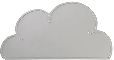Rutschfeste Silikon-Tischset Grau - Unterlage - Wolke - Baby - Kind - Geschirr