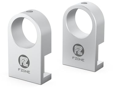 FZONE Mini-Aquarium-Befestigungsklemme, Halterung aus Aluminiumlegierung für randlose Aquarien, Befestigung von Wasserrohren mit Anti-Überlauf-Kartenschlitz für Aquarium-Einlass- und Auslassrohre