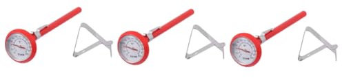 PRETYZOOM 3sätze Küchen Bbq Thermometer Mit Clip Temperatursonde Für Töpfe Und Pfannen Hitzebeständig Lebensmittelecht Für Präzises Kochen Und Grillen