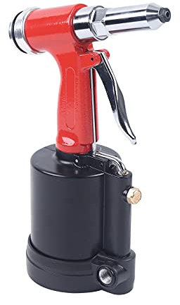 Kit de pince à riveter aveugle, pistolet à riveter pneumatique en alliage d'aluminium 1/8 5/32 3/16 1/4 NPT 16 mm 1200 kgf 3/8 90-120 psi 0,03 scfm 1910 g