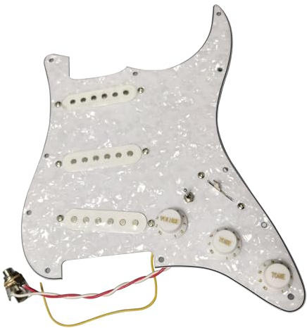 SSS Prewired Pickguard Set Loaded 5-way Multi-Switch SSL1 Pickups Scratchplate for Fender Stratocaster E-Gitarre