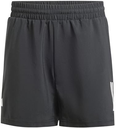 adidas Boy's Boys Club Tennis 3-Stripes Shorts, Black, 15-16 Years