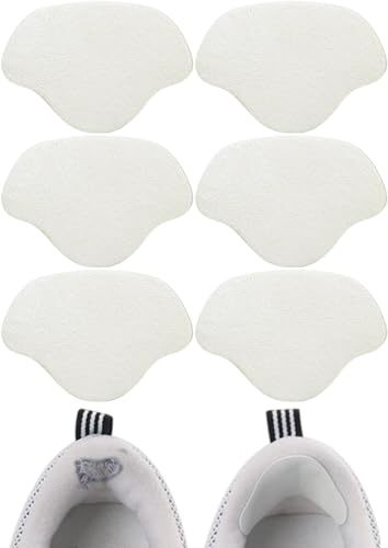 CENSIVI 3 Paar Schuhe Ferse Reparatur - Selbstklebend Schuh Ferse Patch, Fersen Reparatur Patch, Fersenpolster Reparaturpflaster für Leder- oder Sportschuhe zum Schutz der Ferse, Weiß