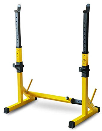 Mecmoc Adjustable Squat Rack, Pull Up Bar Squat Rack, Squat Stands Rack Barbell Free Press Bench, Fitness Equipment Exercise Equipment, Strength Trainin