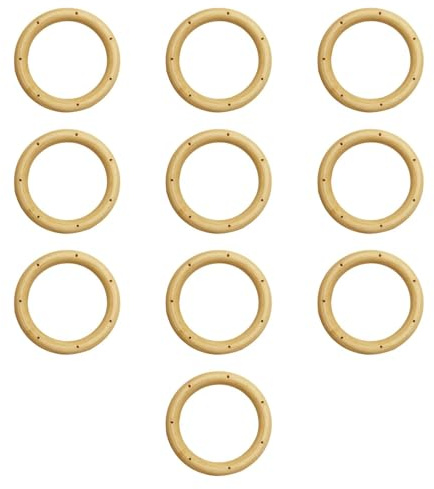 rockible 20 Stück Windspiel-Kreise, obere Kreise, DIY-Windspiele, Heim-Windspiel-Rahmen, 7 cm, 7 Löcher