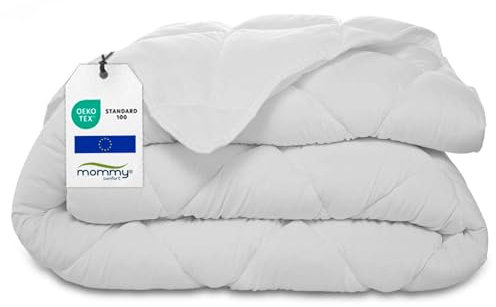 MOMMY CONFORT Edredón Cama 135x200 cm para Cama de 80 cm con Relleno de 300 g/m² - Termorregulador + Suave + Transpirable + Lavable + Antialérgico - Certificado Oeko Tex
