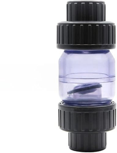 SDGBCXD， Connecteur d'eau de raccord de Tuyau de clapet Anti-Retour à Sens Unique en PVC for Aquarium de Jardin ，Vanne en Plastique(Black,25mm)