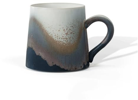 FAJNUZI2024 Tazze Tazza da caffè Blu, Set da 1 capacità 11,5 oz Tazza Realizzata in Forno for Ufficio e casa Lavabile in lavastoviglie e Adatta al microonde Tazzine caffè