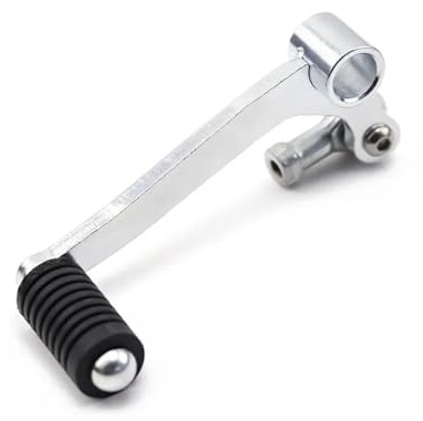 KFJFDHES folding gear lever made of CNC aluminium Schaltpedal Schalthebel/Passend for YAMAHA MT03 MT25 YZF R3 R25 2015-2024 MT 03 Motorrad Einstellbarer Gangwechsel Linke Fußraste(Steel Sliver)