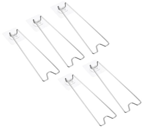 PATIKIL 7.1 Supporto Adesivo Per Cavalletto, 5 Pezzi Supporto Posteriore Per Cornici In Metallo Per Foto Artigianato Quadri Dipinti Mostre, Colore Argento
