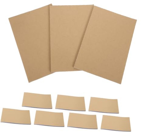 jojofuny 10 Stück Selbstdurchschreibende Notizbücher aus Kraftpapier A5 | Blankes Design für Notizen, Glatte Schreibfläche, für Persönliche Aufzeichnungen und Besprechungsnotizen