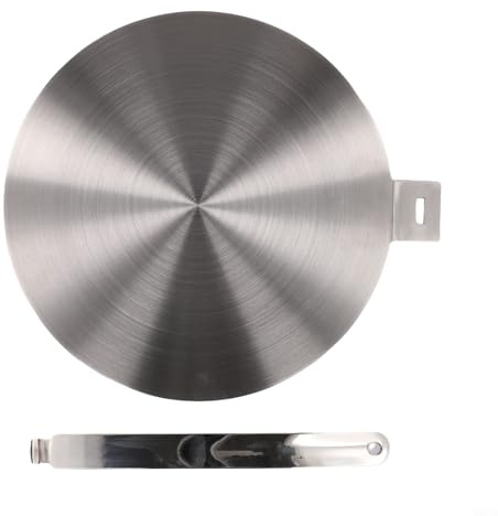 Linnkyfloa For Stainless Steel Heat Diffuser Plate for Induction Hob and Ceramic Stove, Heat Conduction Adapter for Pots and Pans, Multiple(24cm)