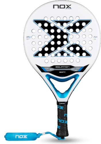 NOX Padel Racket Equation Soft 2026 | Round Shape Pala Padel for Comfort | HR3 Soft EVA Core & Anti Vibration System AVS | Spin Dual Roughness & Smartstrap | Intermediate Level Play with Precision