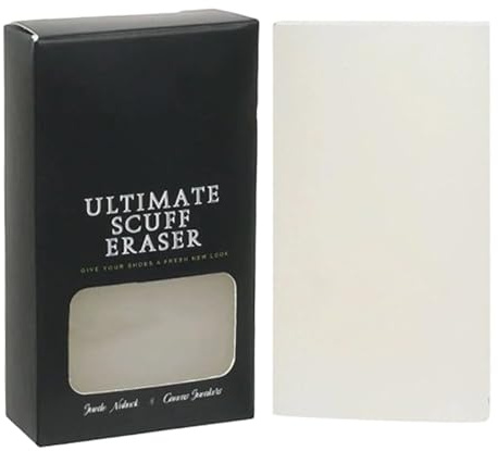 Gomme nettoyante pour baskets – Épurateur de chaussures instantané, dissolvant de saleté portable avec nettoyage à double action, entretien du cuir de tennis de sport, restaurateur de chaussures blanc