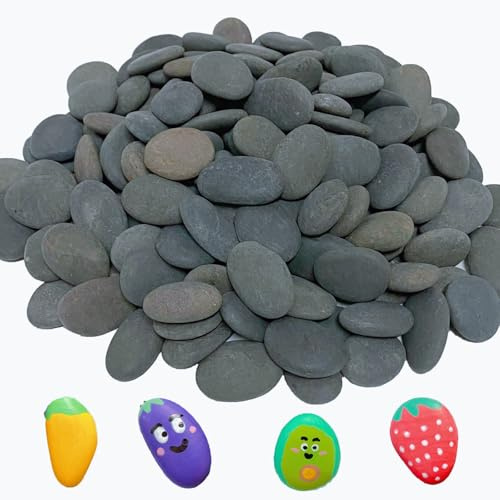 100 Stück Flache Kieselsteine zum Bemalen Basteln DIY, 1-3cm Kleine Steine | Natürliche Flussfelsen, dekorative Steine für Gemälde, Kunst, DIY-Projekte, Kieselsteine, klein, 1,5–3,51 cm