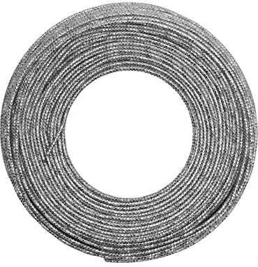 Vaessen Creative Basteldraht und Schmuckdraht 60 m x 2 mm Anthracite (Grau) – Flexibler Draht mit Hammer Aufdruck zum Basteln für Blumenkranz, Scmuckherstellung und Modellbau