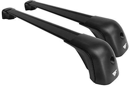 Farad Compact Schwarz Dachträger aus Aluminium aerodynamische und super leise für OPEL GRANDLAND 2017-2022 mit niedrigen Dachreling