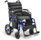 AIESI® Sedia a Rotelle elettrica pieghevole per anziani e disabili AGILA R-EVOLUTION, Braccioli e schienale ribaltabili, Poggiapiedi estraibili, Cintura di sicurezza, Garanzia 24 mesi