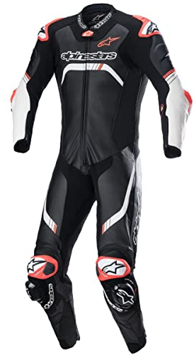 Alpinestars GP Tech 4 Combinaison en cuir de moto une pièce, schwarz/weiß, 56