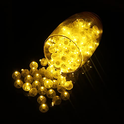 LURICO LED Ballons Lichter, 100 Stücke Mini Ballonlichter Blinkende, LED Ballon Party lichter für Halloween Weihnachten Hochzeit Geburtstag Party Dekoration (Warmweiß)