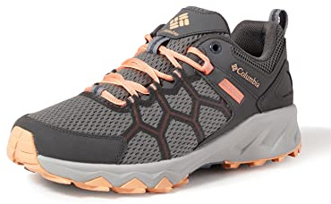 Columbia Peakfreak 2 Chaussures Basses De Randonnée Et Trekking pour Femme, Gris (Ti Grey Steel x Lychee), 41 EU